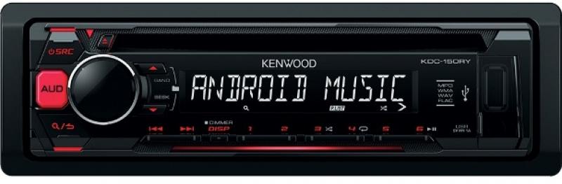 Автомагнитола Kenwood KDC-151RY USB MP3 CD FM 1DIN 4х50Вт