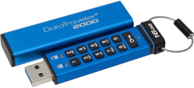 USB флешка Kingston DT2000 16Gb (синий) (DT2000/16Gb)