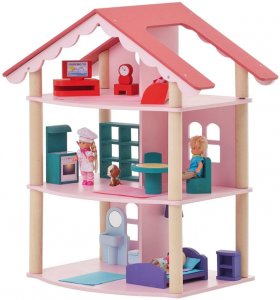 Кукольный домик PAREMO "Роза Хутор" с 14 предметами мебели (3779910)