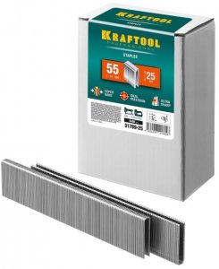 Скобы для степлера Kraftool 31789-25 25 мм., тип 55, 5000 шт.