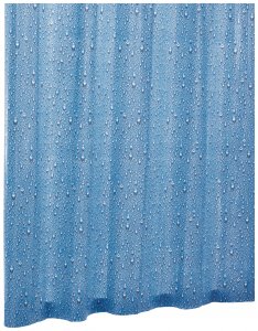 Штора для ванной комнаты Ridder Drops 200х180 Синяя (34330)