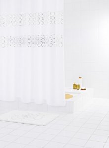 Штора для ванной комнаты Ridder Paillette 200х180 Желтая (48324)