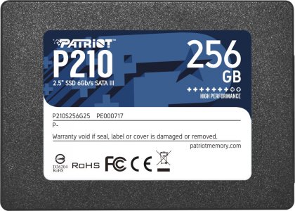 SSD накопитель Patriot P210 SATA III 2.5" 256 ГБ (P210S256G25)