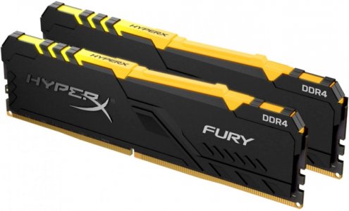 Оперативная память Kingston DDR4 32GB HyperX Fury RGB HX432C16FB4AK2/32 (черный)