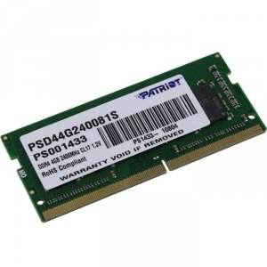 Оперативная память Patriot DDR4 4GB 2400MHz (PSD44G240081S)