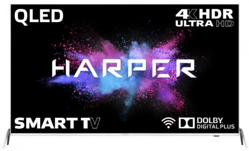 Телевизор Harper 55Q850TS (серебристый)