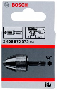 Патрон для дрели Bosch Ф6мм 1/4 (2608572072)