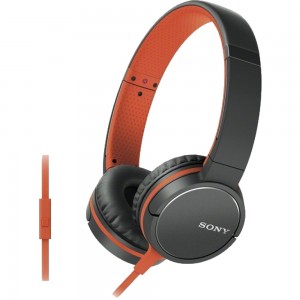 Наушники с микрофоном Sony MDR-ZX660AP Orange