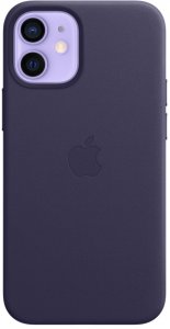 Клип-кейс Apple Leather Case with MagSafe для iPhone 12 mini (темно-фиолетовый) (MJYQ3ZE/A)