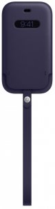 Чехол Apple Leather Sleeve with MagSafe для iPhone 12 mini (темно-фиолетовый) (MK093ZE/A)