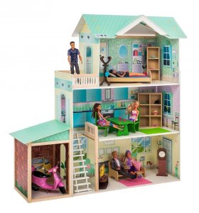 Кукольный домик PAREMO Жозефина Гранд (с мебелью) (светло-зеленый) (3779910)