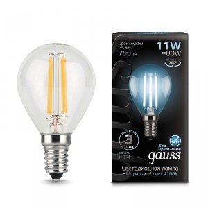 Лампа светодиодная Gauss 105801211 led filament