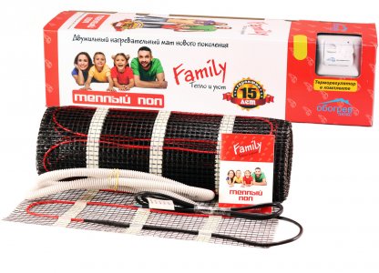Теплый пол Обогрев Люкс Family 1,5м2+Терморегулятор (OLF150)