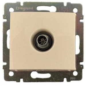 Розетка Legrand Valena TV бежевый (695618)