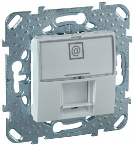 Розетка Schneider Electric UNICA RJ45 для интернета белый (MGU5.421.18ZD)