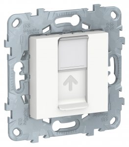 Розетка компьютерная Schneider Electric UNICA RJ45 белый (1239973)