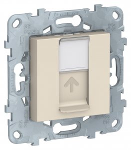 Розетка Schneider Electric UNICA NEW RJ45 бежевый (1239975)