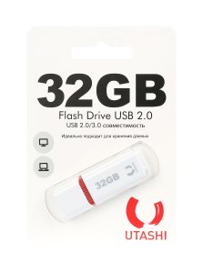 USB-флешка UTASHI Flash Drive 32GB Haya White (UT32GBHYW)