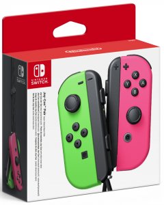 Аксессуары для игровых приставок Nintendo Switch Joy-Con Pair, 2 шт, неоновый зеленый/неоновый розовый (NT430795)