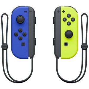 Аксессуары для игровых приставок Nintendo Joy-Con, 2 шт синий/неоновый желтый (HAC-A-JAQAA) (NT431303)