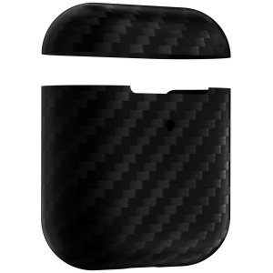 Чехол для AirPods Lyambda ANNET MANCINI Сarbon Series Black Matte