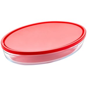 Форма для выпекания (стекло) Pyrex XL с крышкой, 35х24х6 см (346BN00R)