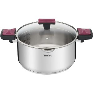 Кастрюля с крышкой Tefal Cook&Clip 5л с крышкой (G7234674)