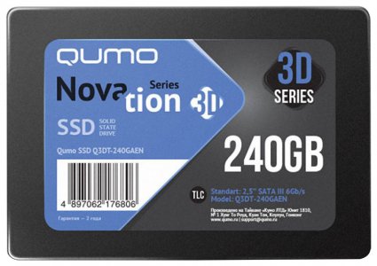 Твердотельный накопитель Qumo Novation TLC 3D Q3DT-240GAEN