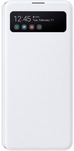 Чехол Samsung Чехол-книжка Samsung EA415PWEGRU для Galaxy A41, полиуретан, белый (EF-EA415PWEGRU)