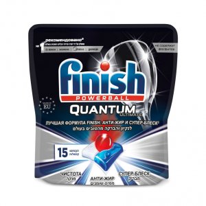 Моющее средство для посудомоечной машины Finish Quantum Ultimate 15 капсул