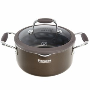 Кастрюля (антипригарное покрытие) Rondell Mocaccino Professional с крышкой 2л (RDA-929) (0929-RD-01)