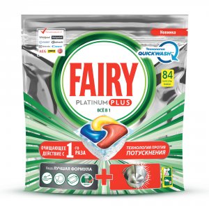 Моющее средство для посудомоечной машины Fairy Капсулы Platinum Plus All in 1 84 шт.