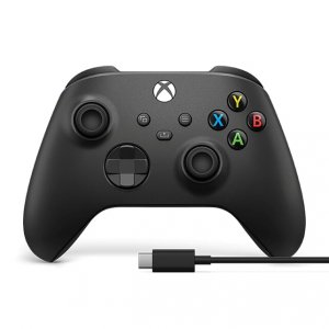 Аксессуары для игровых приставок Microsoft для Xbox Series/One + кабель USB Type-C 1V8-00008 (черный)