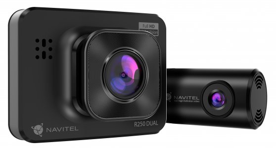 Автомобильный видеорегистратор Navitel R250 DUAL (черный) (R250 DUAL DVR)
