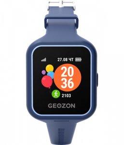Часы с GPS трекером GEOZON Health Blue (G-W09BLU)