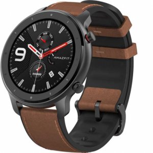 Смарт-часы Amazfit GTR 47mm titanium case, fluororubber strap чёрный