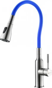 Смеситель для кухни Lemark LM5082S-Blue Expert полирован. сталь (для мойки)