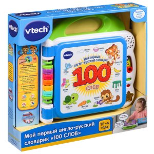 Развивающие игрушки для малышей VTECH VTECH 80-601526 Детский интерактивный англо-русский словарик, 100 слов