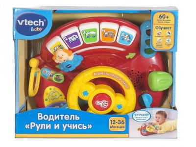 Музыкальная игрушка VTECH VTECH 80-166626 Интерактивная игрушка "Рули и учись"