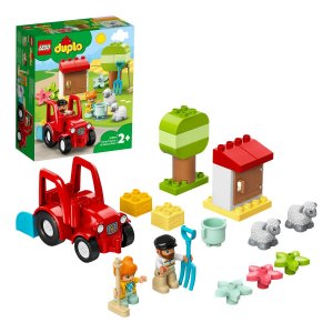Конструкторы Lego LEGO DUPLO 10950 Конструктор ЛЕГО ДУПЛО Фермерский трактор и животные