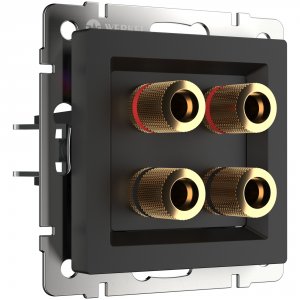 Розетка Werkel 4690389157059 Черный матовый