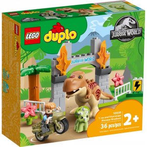 Конструктор Lego LEGO DUPLO 10939 Конструктор ЛЕГО ДУПЛО Jurassic World Побег динозавров: тираннозавр и трицератопс