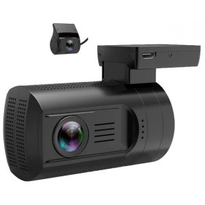 Автомобильный видеорегистратор TrendVision Mini 2CH GPS Pro, 2 камеры, GPS чёрный (MINI 2CH GPS PRO)