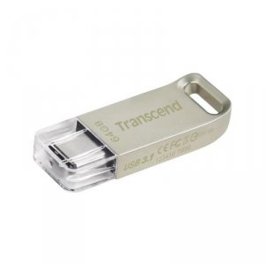USB флешка Transcend JetFlash 850 64Gb (серебристый) (TS64GJF850S)