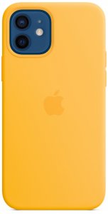 Клип-кейс Apple Silicone MagSafe для iPhone 12/12 Pro (ярко-желтый) (MKTQ3ZE/A)