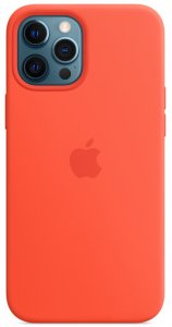 Клип-кейс Apple Silicone MagSafe для iPhone 12 Pro Max (солнечный апельсин) (MKTX3ZE/A)