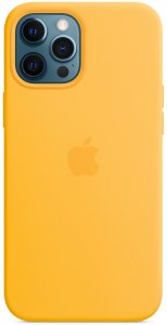 Клип-кейс Apple Silicone MagSafe для iPhone 12 Pro Max (ярко-желтый) (MKTW3ZE/A)
