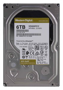Внутренний HDD Western Digital Gold WD6003FRYZ 6Tb (золотой, черный)