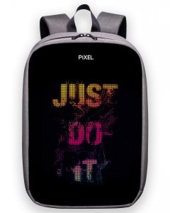 Рюкзак Pixel MAX с LED-дисплеем (серебристый) (PXMAXSI01)