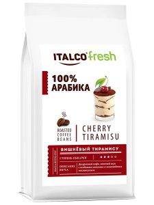 Кофе Italco Десертный кофе в зернах Fresh Cherry tiramisu 375 г (4650097782882)